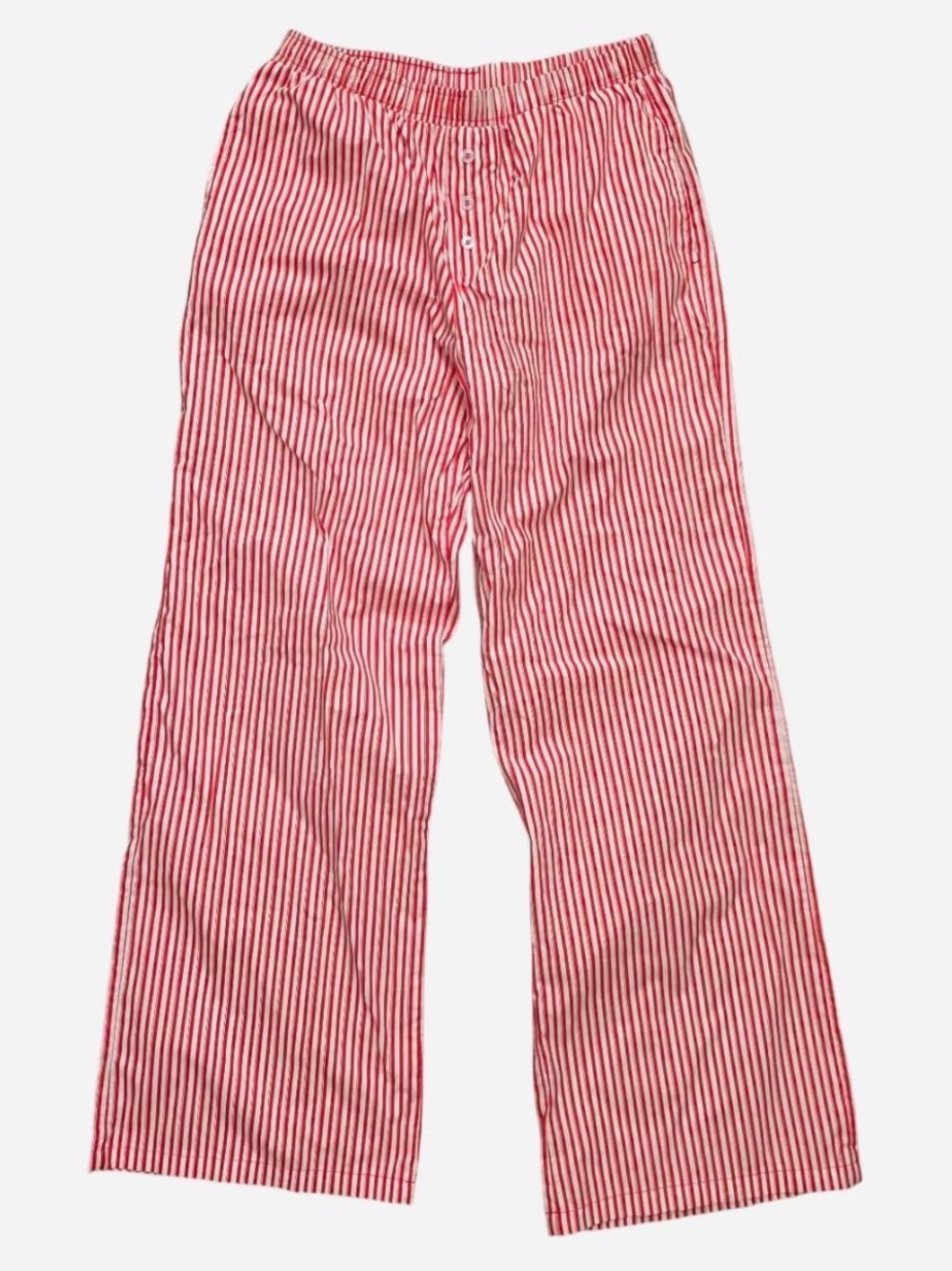 Red & White Striped Boxer Style Pants
